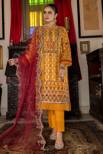 Embroidered Jacquard Suit-2516