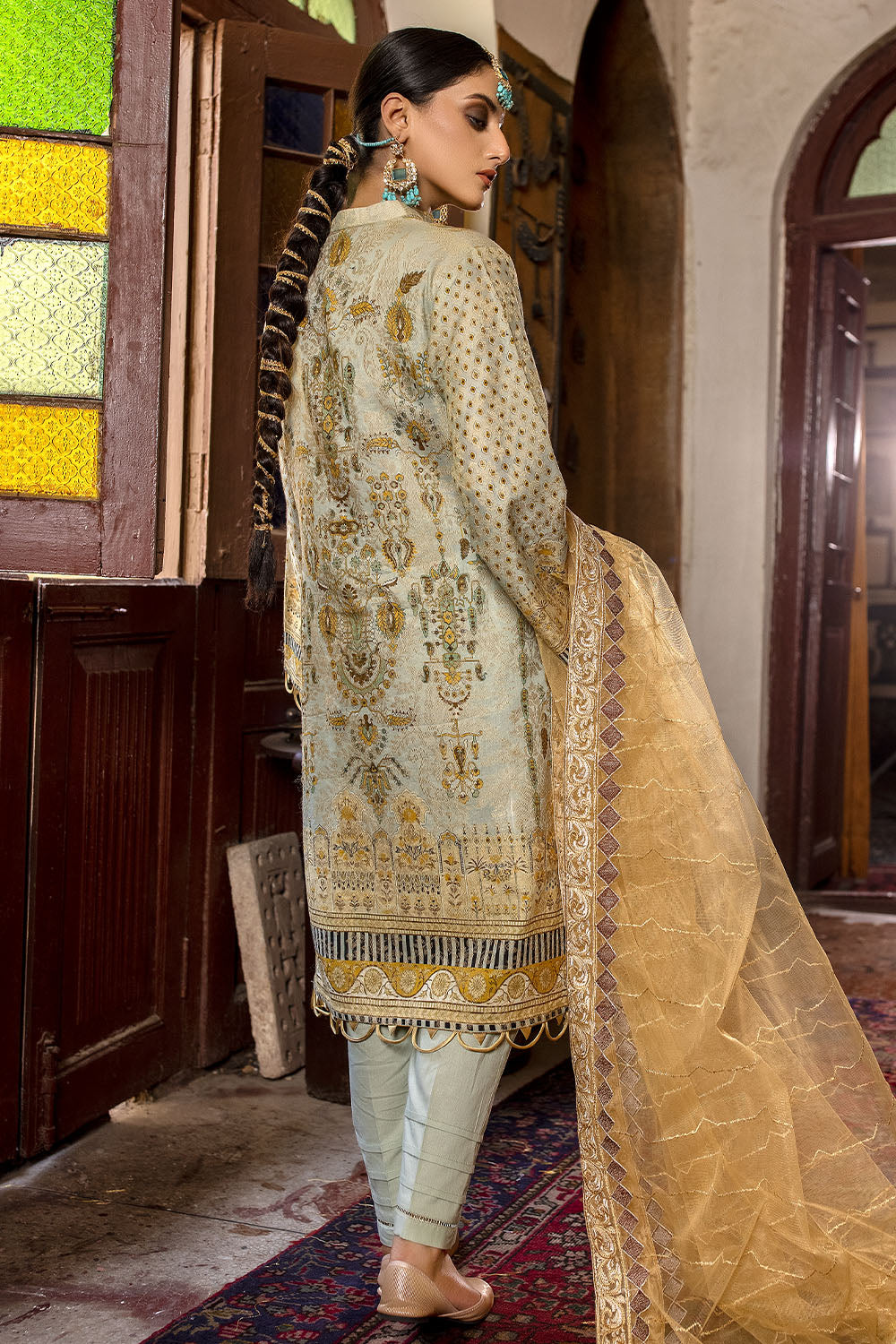 Embroidered Jacquard Suit -2511