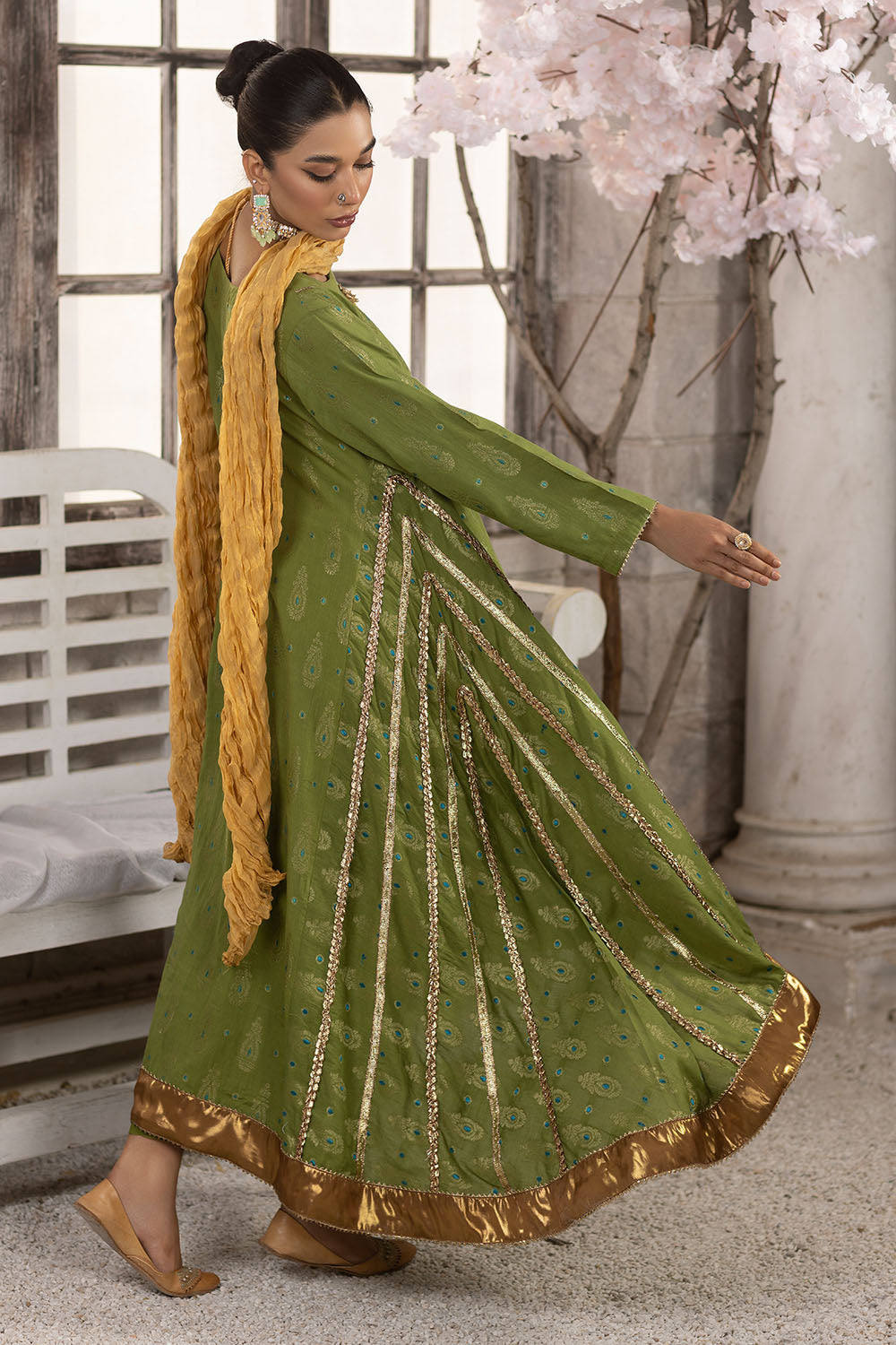 3 Piece Jacquard Suit- 2612