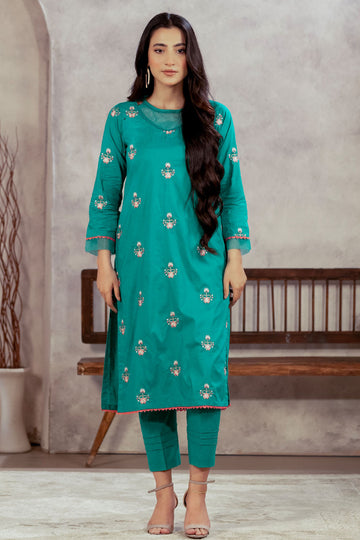 Embroidered 2pc Suit - 2744