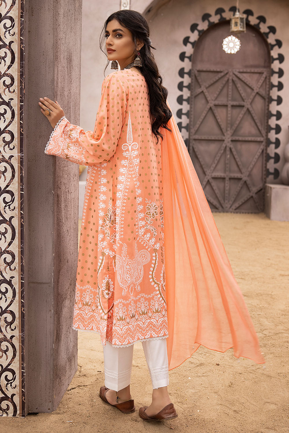 Peach Linen Suit-2527